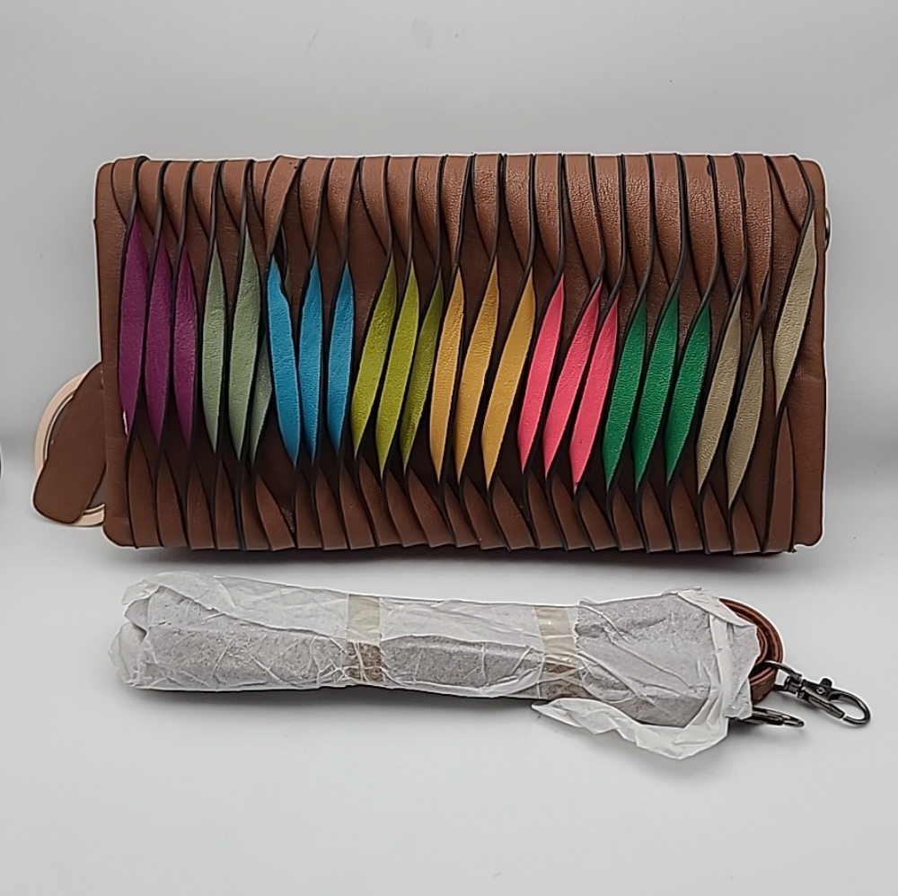Mellow World Rainbow Camel Clutch Purse